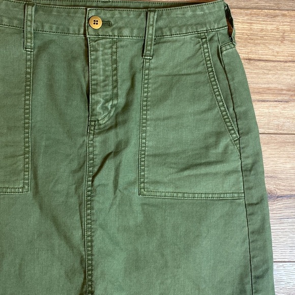 J. Crew "Jane" mini skirt in olive green - Picture 3 of 8